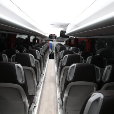 Fotografía de un autobuse de Autodival por dentro